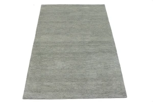 Gray Solid 5X8 Hand-Tufted Modern Rug