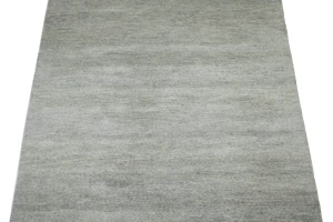 Gray Solid 5X8 Hand-Tufted Modern Rug