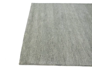 Gray Solid 5X8 Hand-Tufted Modern Rug