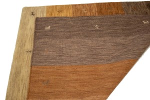 Multicolored Stripes 5X5 Oriental Modern Square Rug