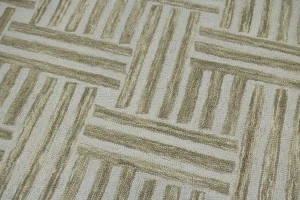Brown Geometric 5X8 Hand-Tufted Modern Rug