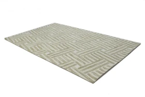 Brown Geometric 5X8 Hand-Tufted Modern Rug