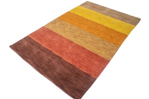 Multicolored Stripes 5X8 Oriental Modern Rug