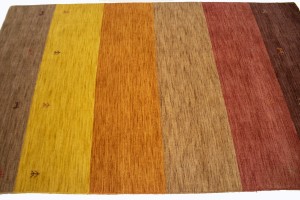 Multicolored Stripes 5X8 Oriental Modern Rug
