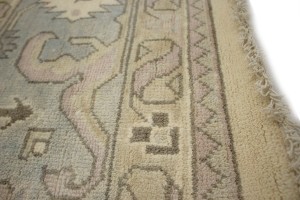 Floral Cream 10X14 Traditional Oushak Oriental Rug