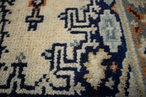 Cream Tribal 3X8 Indo-Viss Oriental Runner Rug