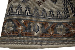 Cream Tribal 3X8 Indo-Viss Oriental Runner Rug