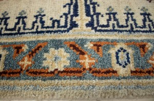 Cream Tribal 3X8 Indo-Viss Oriental Runner Rug