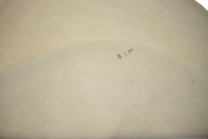 Solid Cream 8X8 Oriental Modern Round Rug