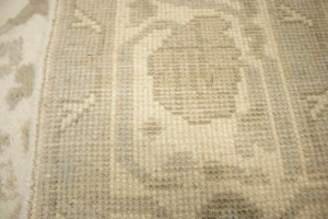 Muted Cream Floral 6X9 Oushak Chobi Oriental Rug
