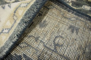 Stone Gray Floral 4X6 Oushak Chobi Oriental Rug