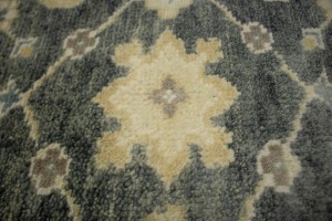 Stone Gray Floral 4X6 Oushak Chobi Oriental Rug