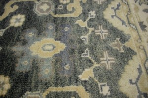 Stone Gray Floral 4X6 Oushak Chobi Oriental Rug