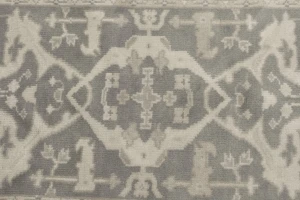 Taupe Floral 3X5 Oushak Oriental Rug