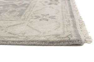 Taupe Floral 3X5 Oushak Oriental Rug