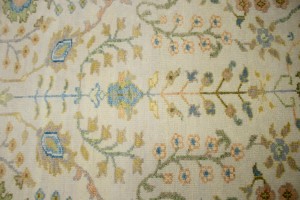 Ivory Floral 3X14 Osh Chobi Oriental Runner Rug