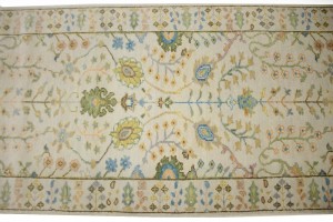 Ivory Floral 3X14 Osh Chobi Oriental Runner Rug