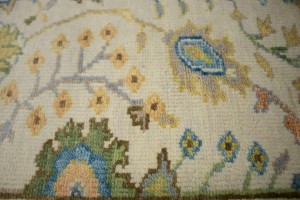 Ivory Floral 3X14 Osh Chobi Oriental Runner Rug