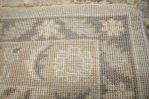 Gray Floral 9X12 Oushak Chobi Oriental Rug