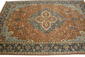 Rust Floral Sarouk 6X9 Goravan Heriz Oriental Rug