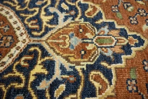Rust Floral Sarouk 6X9 Goravan Heriz Oriental Rug