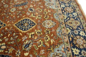 Rust Floral Sarouk 6X9 Goravan Heriz Oriental Rug