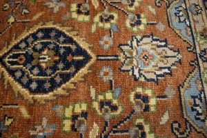 Rust Floral Sarouk 6X9 Goravan Heriz Oriental Rug
