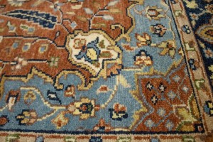 Rust Floral Sarouk 5X8 Goravan Heriz Oriental Rug