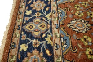 Rust Floral Sarouk 5X8 Goravan Heriz Oriental Rug