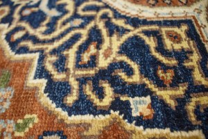 Rust Floral Sarouk 5X8 Goravan Heriz Oriental Rug