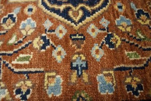 Rust Floral Sarouk 5X8 Goravan Heriz Oriental Rug