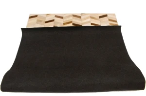 Brown Ivory Cowhide 5X8 Modern Leather Rug