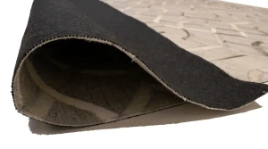 Silver Gray Cowhide 8X10 Modern Leather Rug