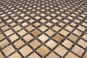 Gray Cowhide 8X10 Modern Leather Rug