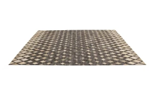 Gray Cowhide 8X10 Modern Leather Rug