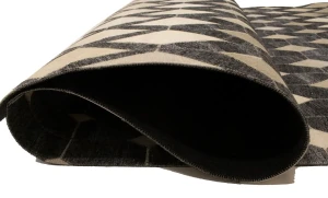 Gray Cowhide 5X8 Modern Leather Rug