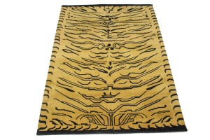 Goldish Beige Tribal 5X7 Fine Nepali Oriental Rug