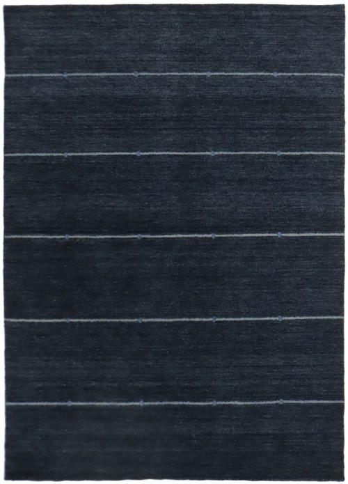 Navy Blue Stripes Tribal 6X8 Lori Gabbeh Oriental Rug