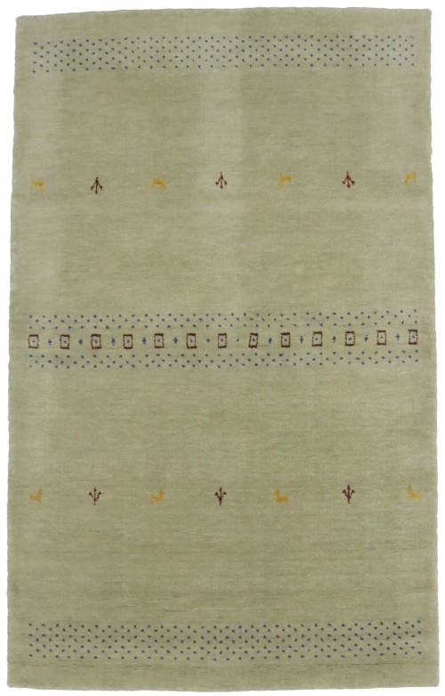 Beige Tribal 4X6 Lori Gabbeh Oriental Rug