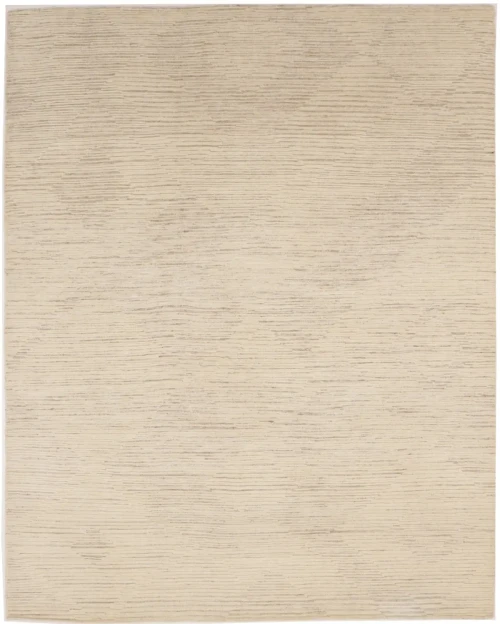 Cream Geometric 8X10 Oriental Modern Rug