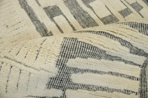 Cream Abstract 9X12 Modern Oriental Rug