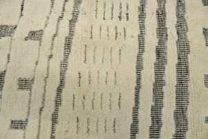 Cream Abstract 9X12 Modern Oriental Rug