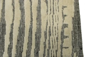 Cream Abstract 9X12 Modern Oriental Rug
