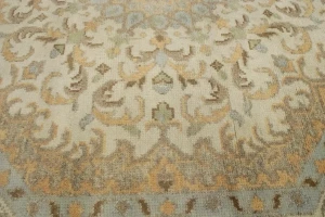 Muted Cream Floral 6X6 Oushak Oriental Octagon Rug