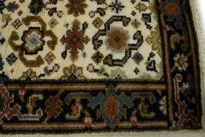 Cream Floral 3X12 Chobi Oriental Runner Rug