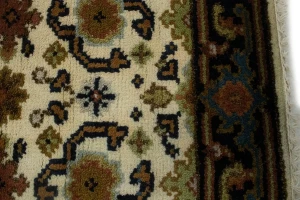 Cream Floral 3X12 Chobi Oriental Runner Rug