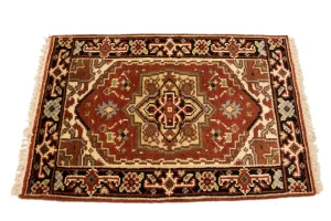 Rusty Red Tribal 2X3 Heriz Serapi Oriental Rug