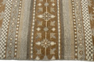 Multicolored Stripes Tribal 2'5X6'8 Modern Oriental Runner Rug