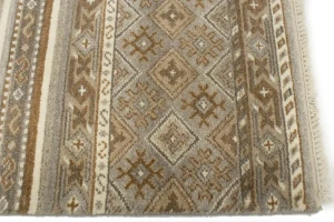 Multicolored Stripes Tribal 2'5X6'8 Modern Oriental Runner Rug