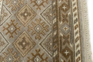 Multicolored Stripes Tribal 2'5X6'8 Modern Oriental Runner Rug
